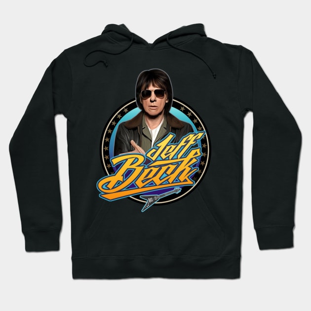 Jeff Beck Hoodie by Trazzo